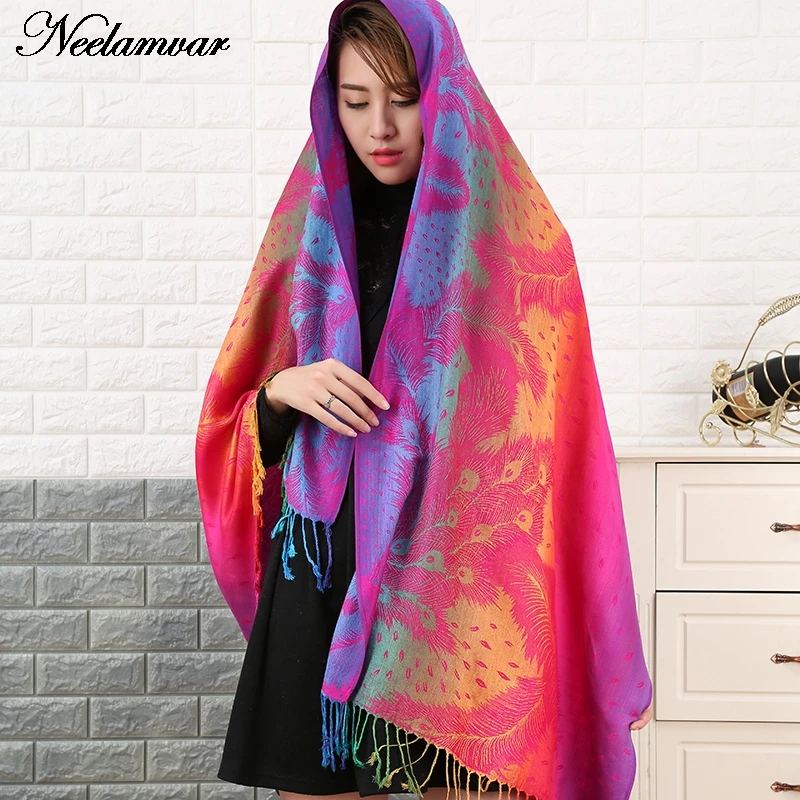 Neelamvar Double Sided cotton Jacquard Scarf Wraps women national styles shawl winter Echarpe scarves lady pashmina Cachecol Neelamvar Double Sided cotton Jacquard Scarf Wraps women national styles shawl winter Echarpe scarves lady pashmina Cachecol