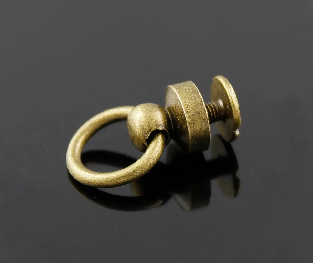 

Screw eye Wallet Purse Handbag Brass Connector -Hardware Fitting