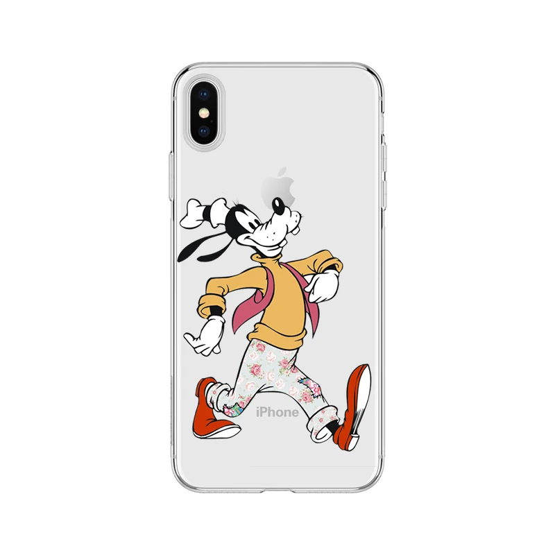 

OUTMIX Cartoon Silicone Phone Case For iPhone 7 8 Plus XS MAX XR Cute Soft The text Cover For iPhone X 6 6S Plus 5 SE Coque