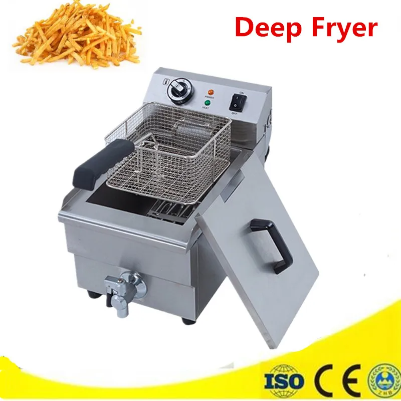 Household Electric Fryer 10L Large Capacity with Temperature Control