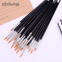 10 шт тонкая ручная роспись тонкие ручки с крючками товары для рукоделия художественная ручка для рисования школьная Ручка для студентов черная ручка Рисование стержней ручка