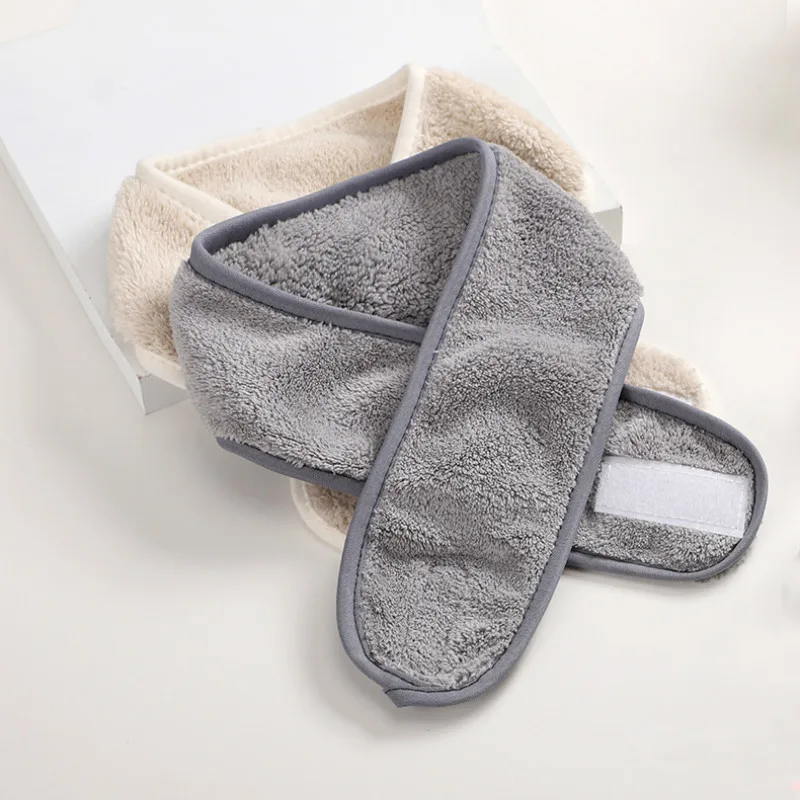 

Eyelashes Extension Spa Facial Headband Make Up Wrap Head Terry Cloth Headband Stretch Towel with Magic Tape Makeup Hairband