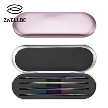 Zwellbe Пинцет для наращивания ресниц, коробка для хранения, портативные щипцы для макияжа, органайзер, защитная коробка для подводки глаз, чехол-карандаш, инструменты