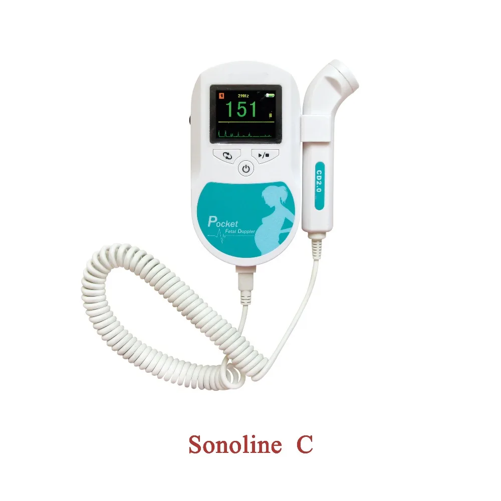 

2MHz Turquoise Sonoline-C Doppler for Detecing Baby Heartbeat