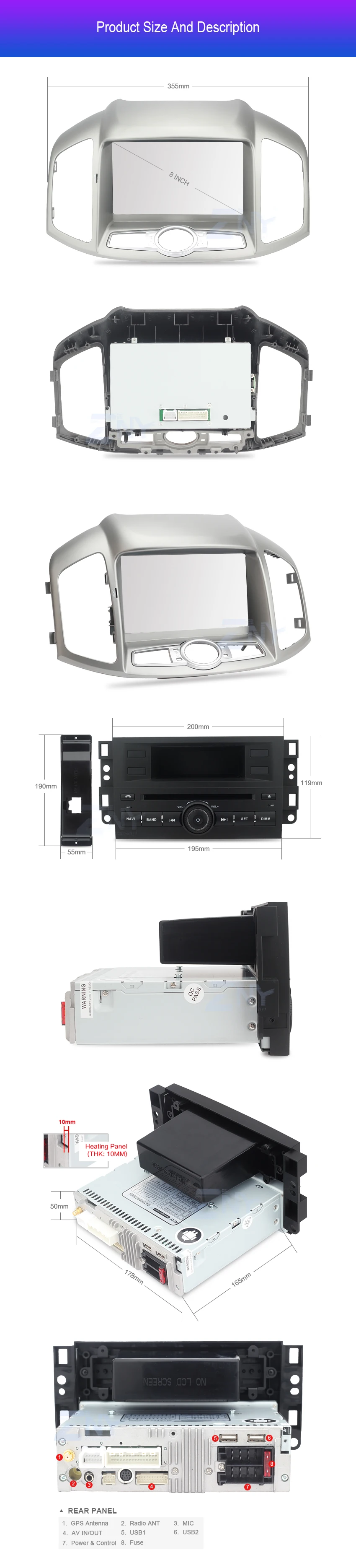 Discount 4GB Android 9.0 Auto Radio For Captiva 2012 2013 2014 2015 Car Stereo FM RDS PC GPS Navigation Audio Video Free Backup Camera 14