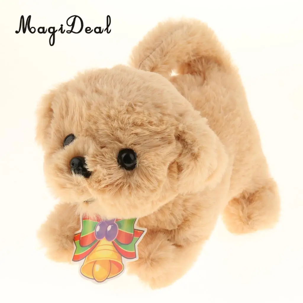 Cuddly Electronic Puppy Interactive Dog Robot Toys Electric Robotic Pets Stand Walk Bark & Wag Tail for Gift - Golden Retriever