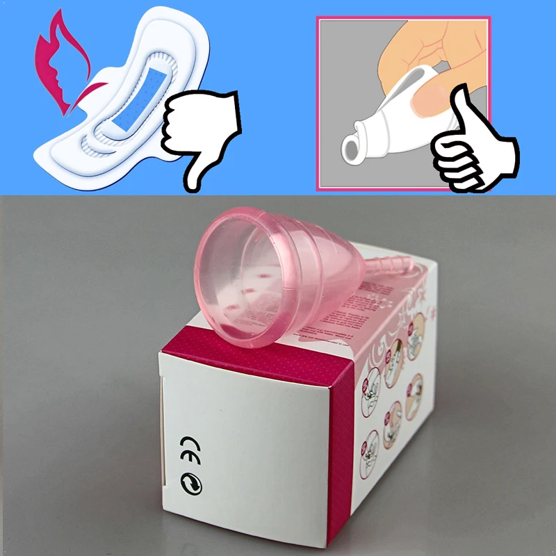 Women Reusable Medical Grade Silicone Menstrual Cup Feminine Hygiene