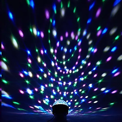 9 видов цветов RGB Звуковое управление сценический свет магический хрустальный