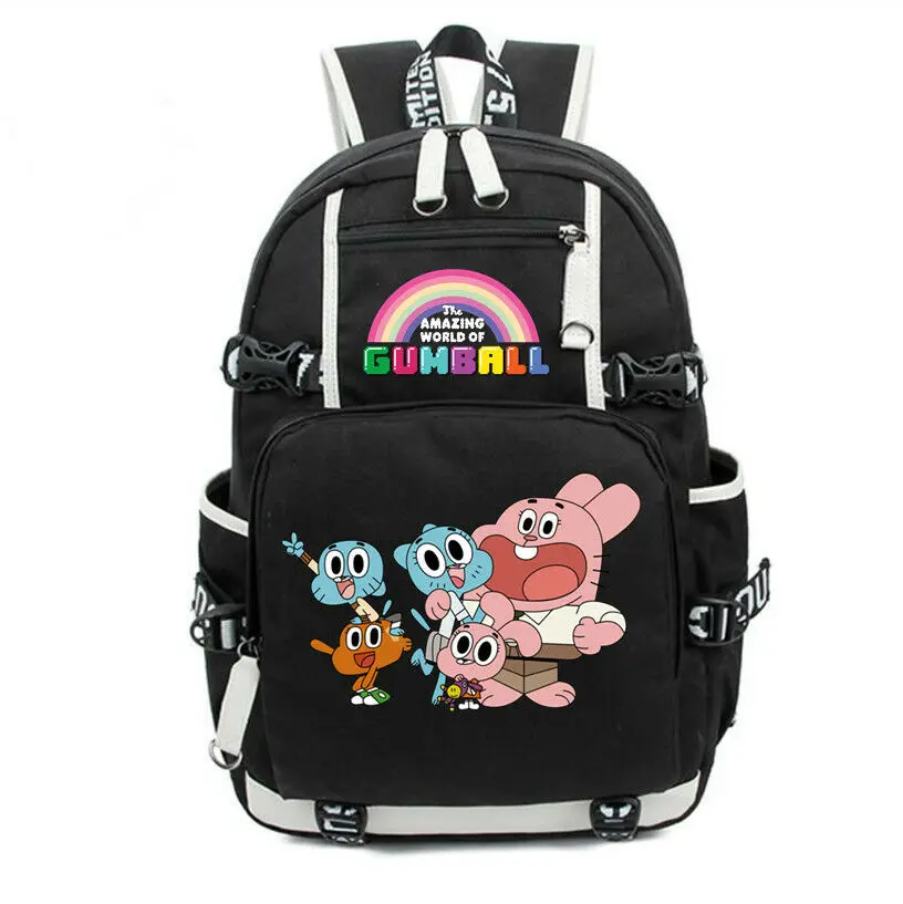

The Amazing World of Gumball Backpack Knapsack Packsack School Student Bags School Student Book Messenger Bags