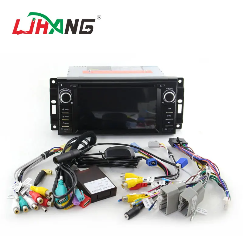 Top LJHANG 1 Din Car DVD Player Android 9.0 For JEEP Wrangler Compass Grand Cherokee Commander Dodge GPS WIFI Multimedia Stereo auto 4