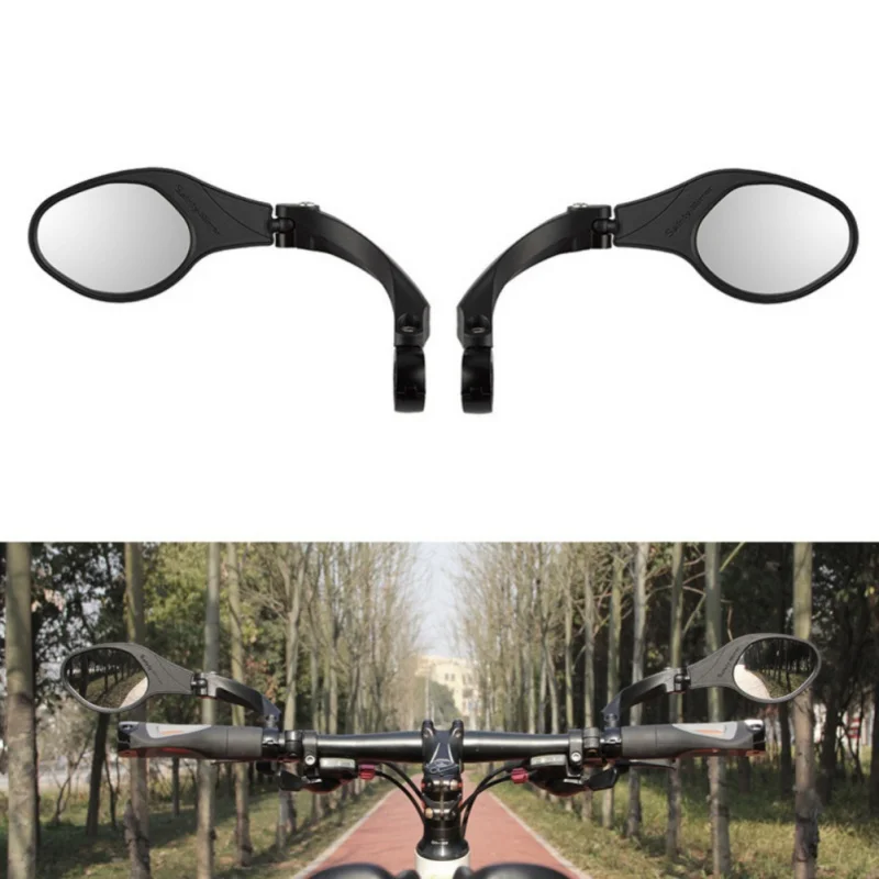 

Bicycle Stainless Steel Lens Mirror Foldable MTB Handlebar Side Safety Rear View Mirror Road Bike Cycling Flexible Rearview Mirr