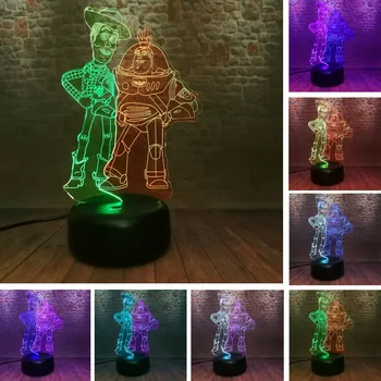 

Toy Story Buzz Lightyear Woody Sheriff Night Light LED Dropshipping 2019 Decorative Lamp Child Kid Xmas Gift Home Bedroom Decor