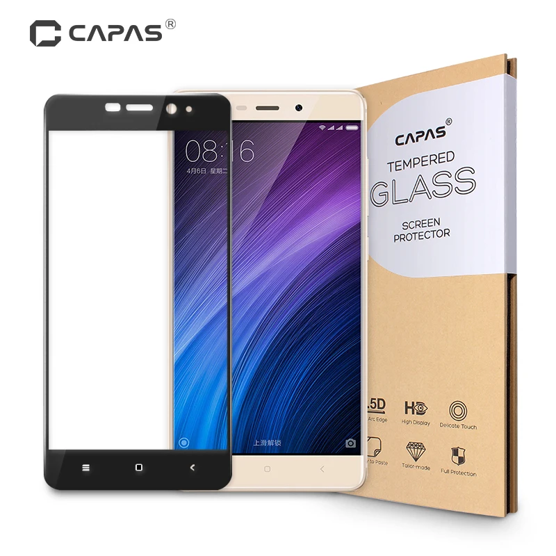 

for Xiaomi Redmi 4 Pro Prime Tempered Glass Screen Protector for Xiaomi Redmi Note 4 X 4X Full Cover Protective Film Black Gold