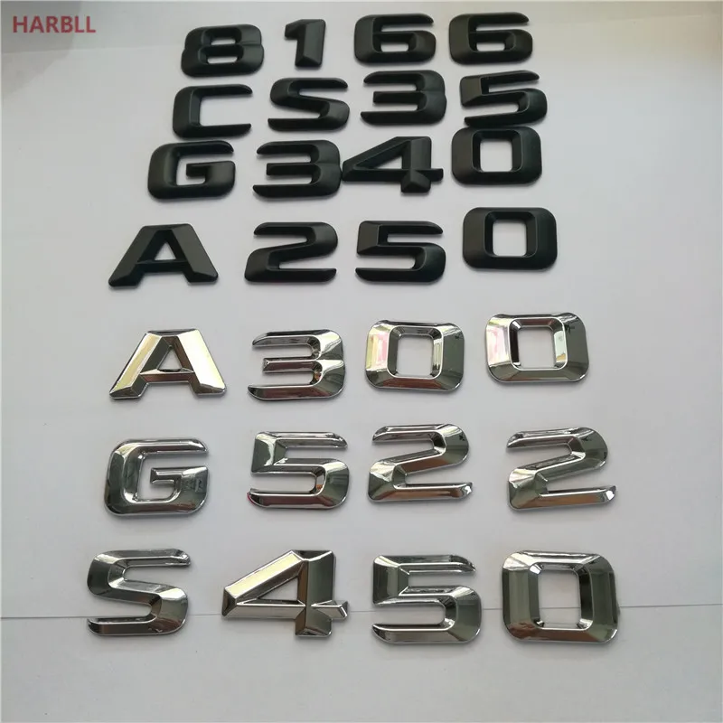 Для Mercedes Benz S Class S200 S220 S250 S300 S320 S350 S400 S420 S450 S500 S63 задние буквы багажника эмблема