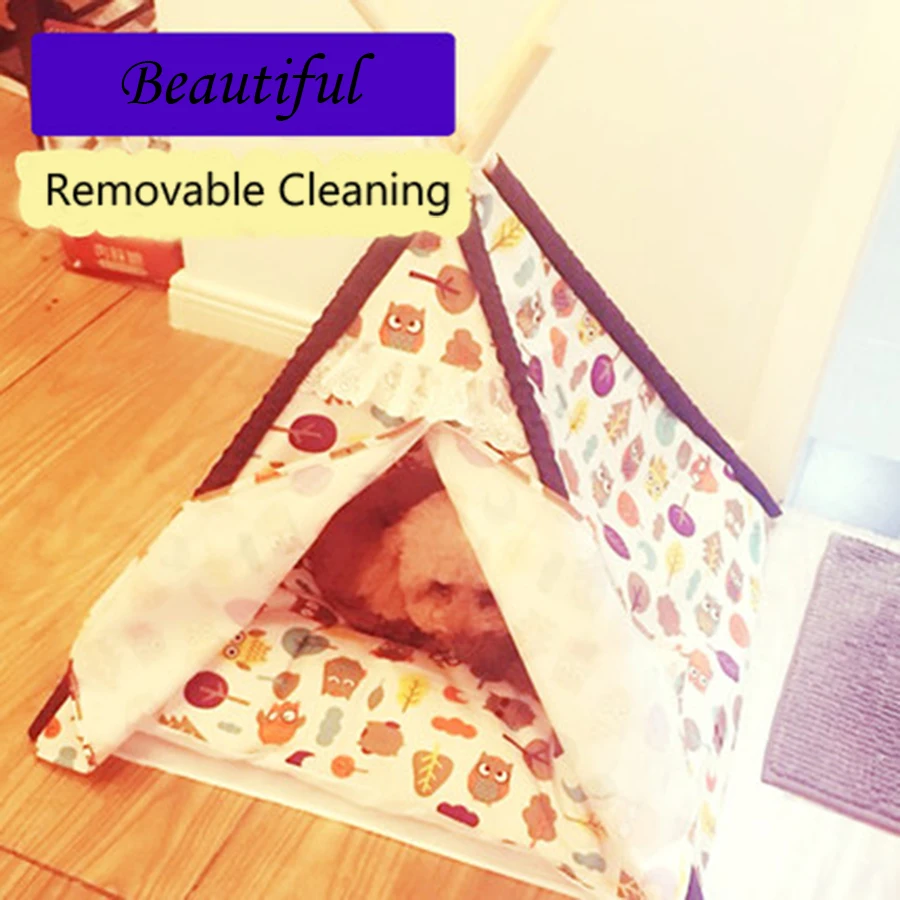 

Luxury Canvas Dogs Kennel Indoor Tent Durable Soft Dog House Cama Para Perro Grande Soft Accessories Pets House Supplies 70Z1155