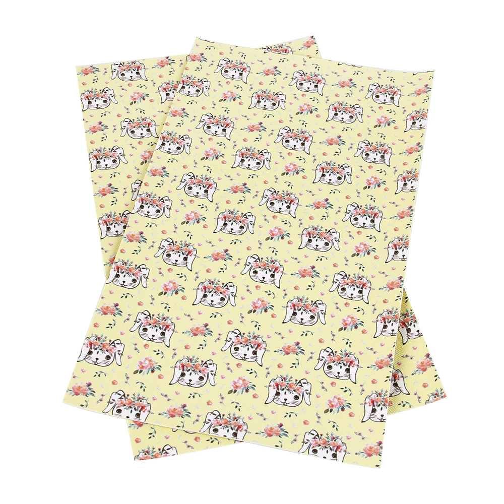 

David accessories 20*34cm easter rainbow Synthetic leather fabric hair bow diy decoration crafts 1piece, DIY handmade,1Yc3443