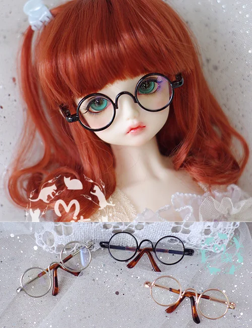 

M7-bjd doll glasses vintage round glasses 1/6 1/4 1/3