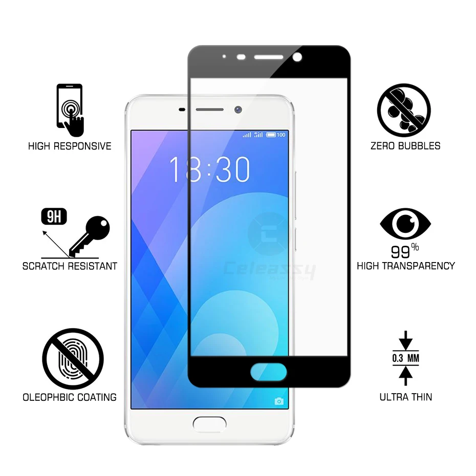 meizu m6 note tempered glass (4)