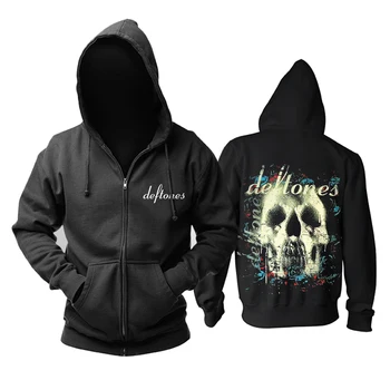 

Bloodhoof Deftones Rap metal pop mucis black zipper HOODIE Asian Size