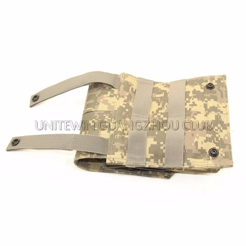 Тактическая Сумка MOLLE PALS Double Stack Rifle Magazine Mag Top Flap черный цвет