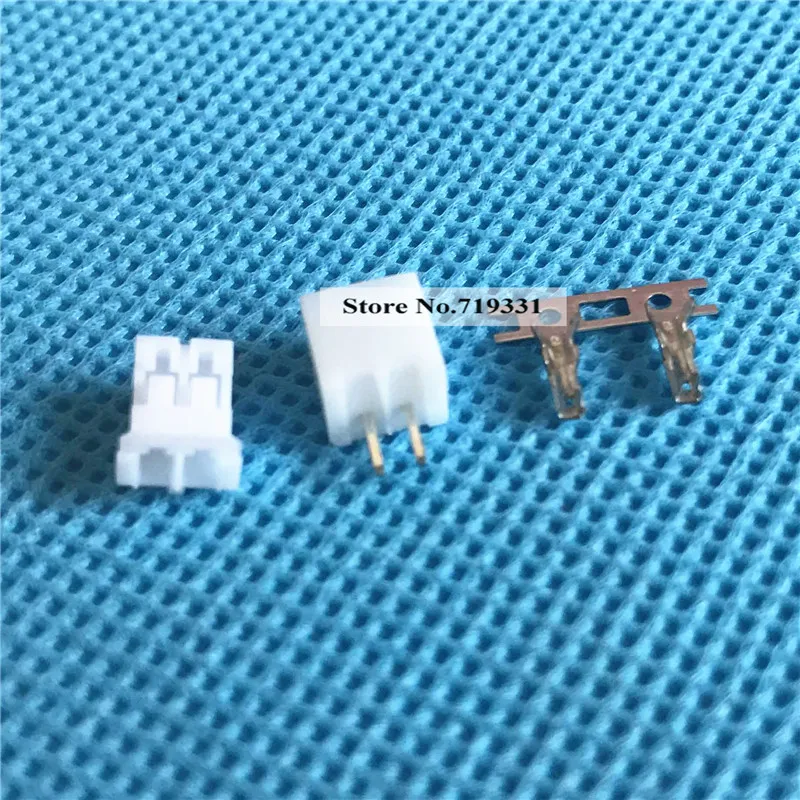 

JST PH 2.0mm 2-Pin Male and Female Housing Connector with Crimps x 50 Sets