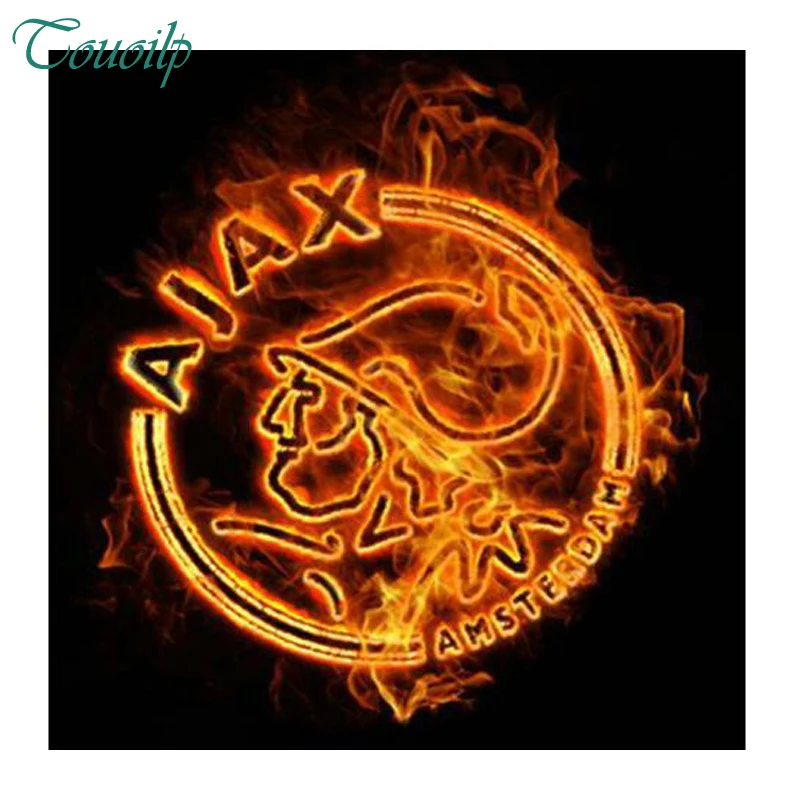 ##BUY 2018 new Football carnival AJAX diamond painting team badge football picture diamond full round diamond embroidery cross stitch