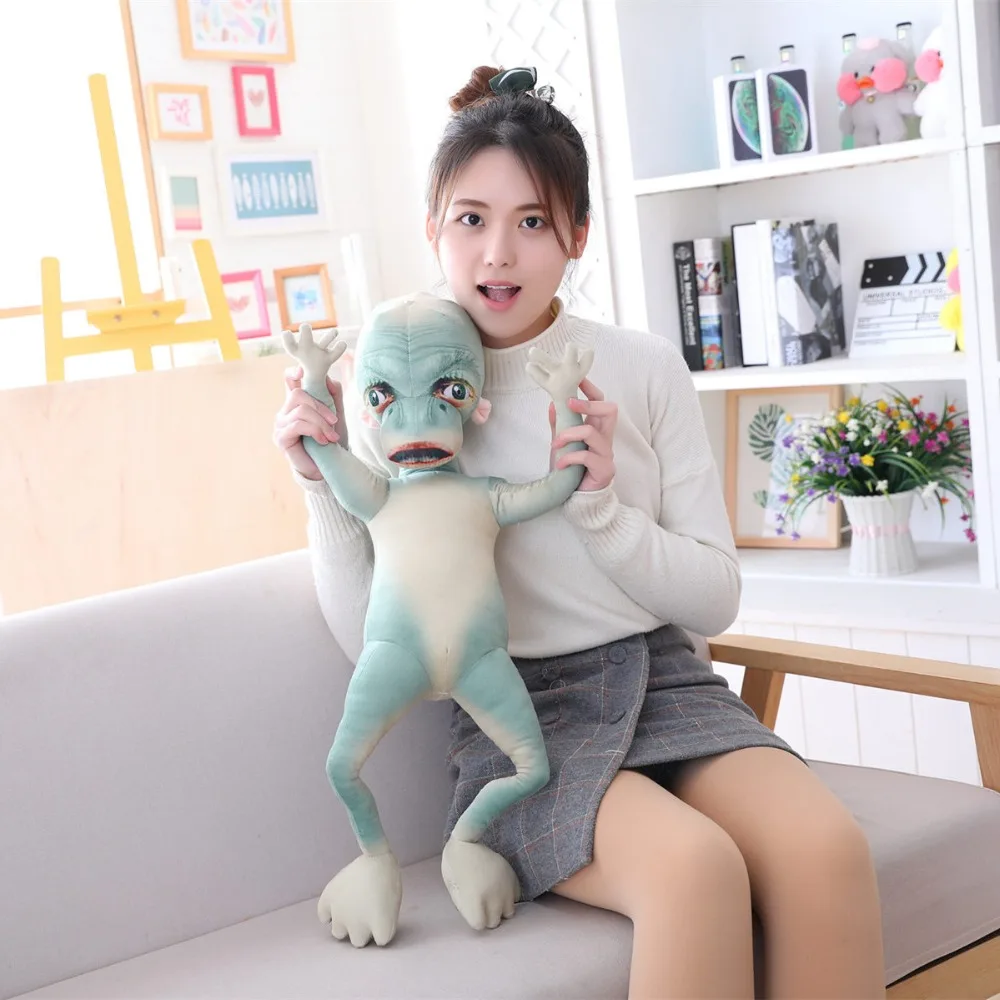 60/80/100cm Movie Figure alien strange plush toy Soft planet creature Fun Trick Film Movie fan kid Cartoon unique ugly gift