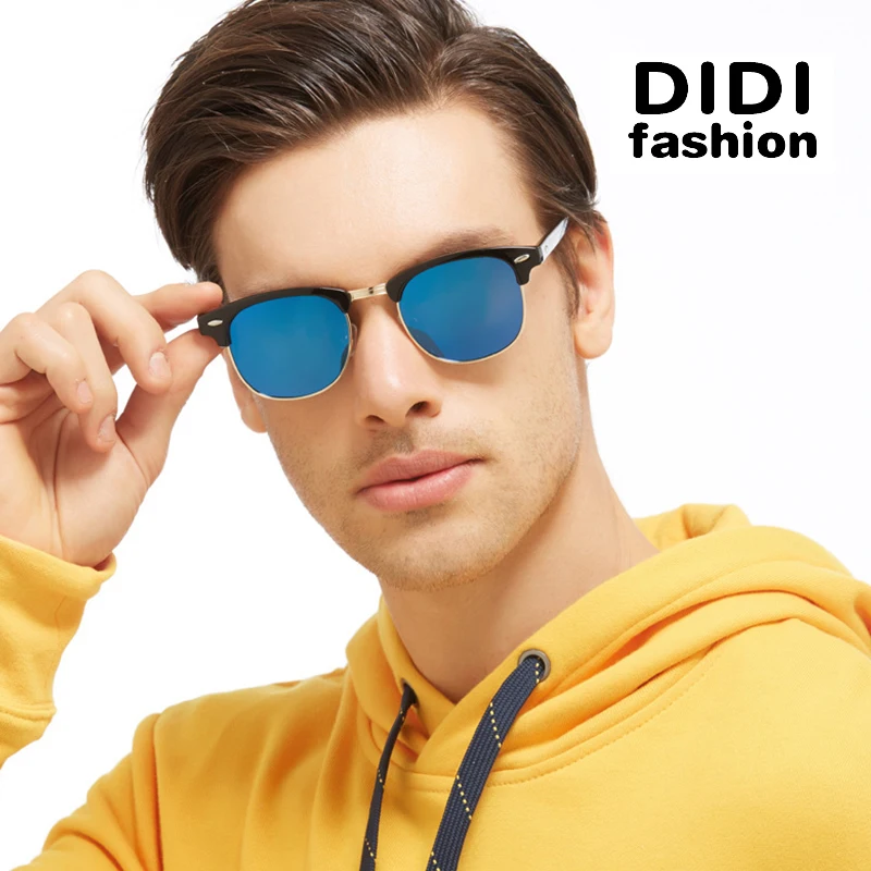 DIDI классические поляризационные солнцезащитные очки для мужчин и женщин, брендовые дизайнерские очки, зеркальные солнцезащитные очки Gafas Oculos De Sol UV400s H078