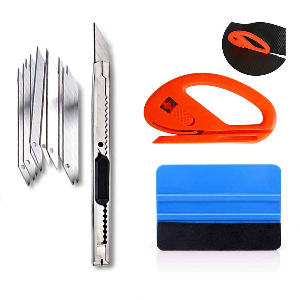 

EHDIS Vinyl Car Wrap Film Squeegee Scraper Kit Vehicle Sticker Installation Tools Cutter Knife Car Styling Tool Auto Accessories