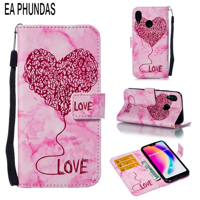 Best Offers EA PHUNDAS Luxury PU Leather Flip Case for Huawei Nova 3i Mate 10 Lite P8 Lite 2017 P9 P20 P10 Lite honor 10 6A 6X Wallet Case