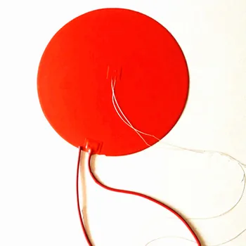 

Silicone Heat Pad for 3d printer silicone rubber heater 220v 600w Diameter 400*1.5mm adhesive 100k thermistor center1000mm lead