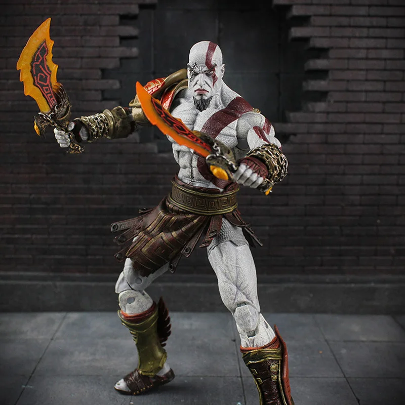 Kratos NECA toy GOD OF WAR 3 game heros Kratos Ghost of Sparta action figures 18cm PVC doll free shipping