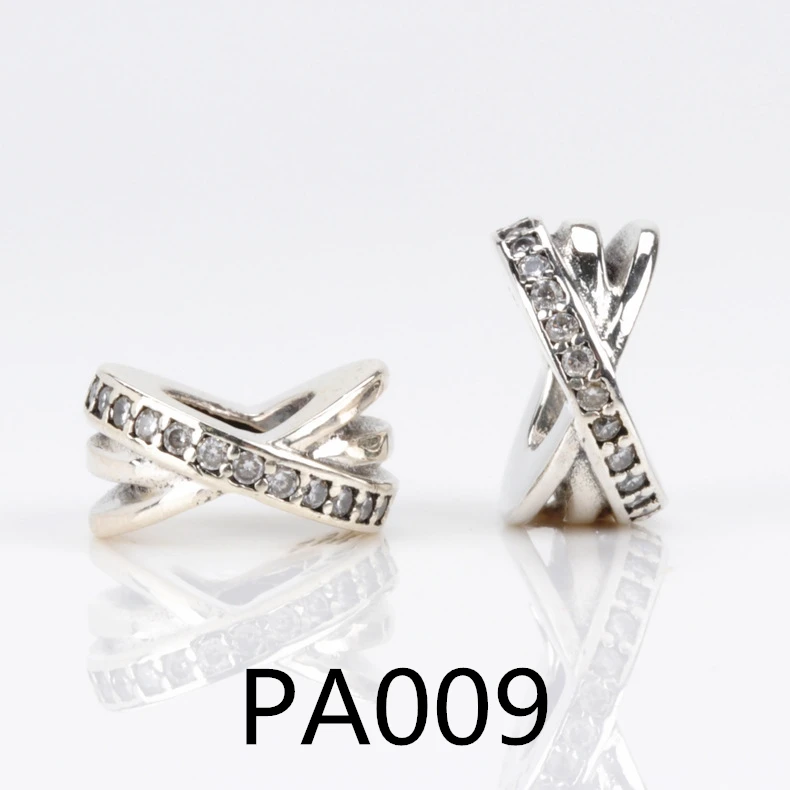 

PA New Arrive Authentic 925 Sterling Silver Charms Fit Original Charms Bracelet Heart In Round Factory Price
