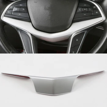 

Car Accessory ABS Inner Interior Car Steering Wheel Cover Decoration Trim 1pcs For Cadillac XT5 2016-2019