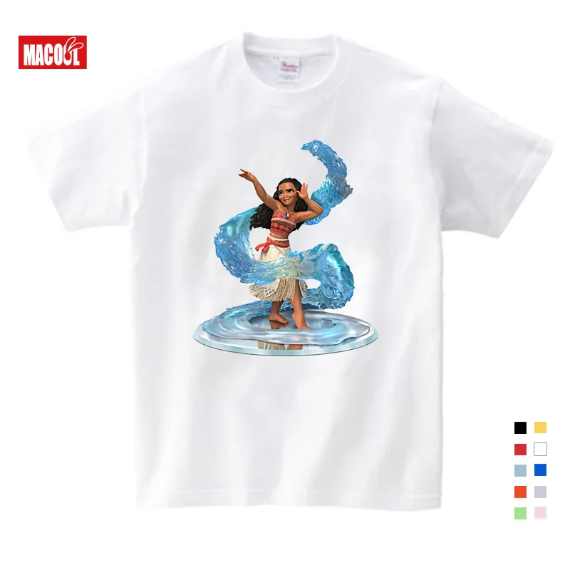 2019 Cotton Children's Summer T-shirts The Moana Child Short Sleeve T-shirt With Printing Character Pattern Unisex O-Neck 3T-9T 2019 Cotton Children's Summer T-shirts The Moana Child Short Sleeve T-shirt With Printing Character Pattern Unisex O-Neck 3T-9T