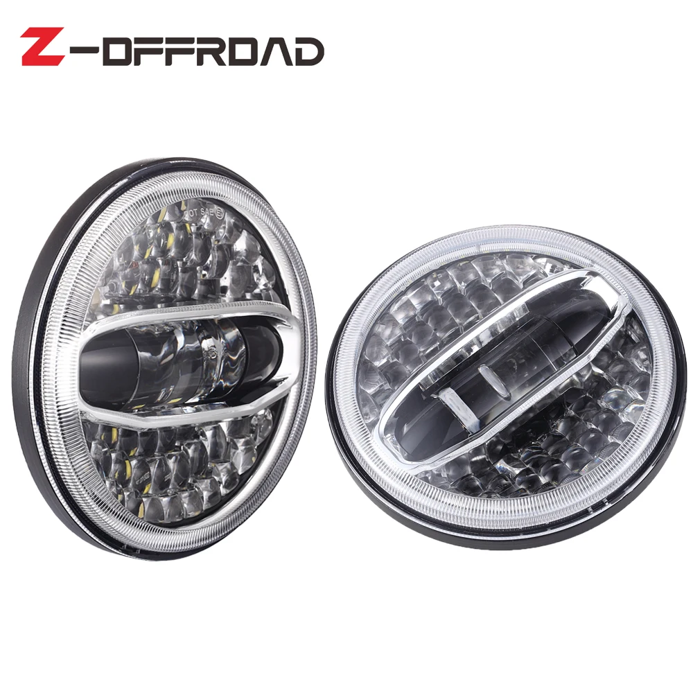 

2019 New Car 7 Inch LED Round Headlight for Jeep Wrangler JK 2018 2019 Led Headlight High Low Beam