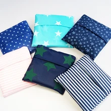 Модная квадратная хозяйственная сумка, Экологичная Складная многоразовая переносная сумка с ручкой из полиэстера для путешествий