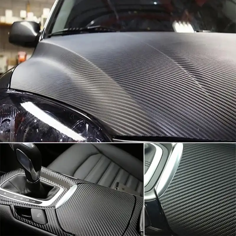 127x10cm 3d Carbon Fiber Color Film Car Wrap Sheet Roll Film Car Sticker Car Interior Modeling Decor Auto Body Car Accessories