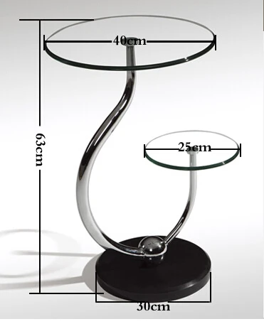 

Toughened glass small tea table