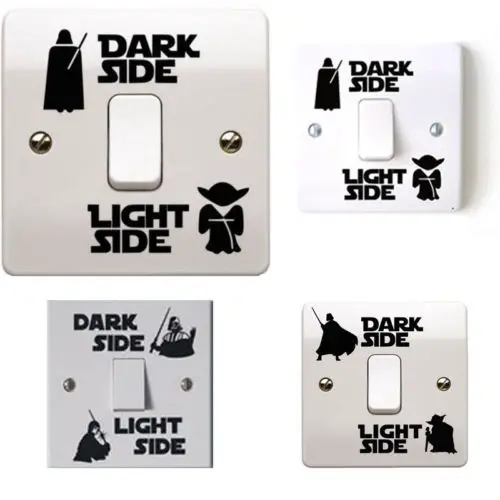 

Star Wars Dark Light Side Switch Panel Stickers Vinyl Decal Sticker Child Room Lightswitch Wall