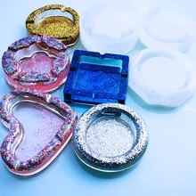 1 adet küllük zanaat DIY şeffaf UV reçine epoksi silikon kombinasyon kalıpları DIY yapımı için bulma aksesuarları takı