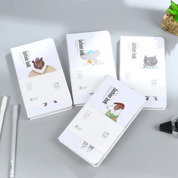 

Creative Handcover noteBooks students notepad kawaii Stationery Hand Account Book Small Fresh cute grid inner pages memo pads