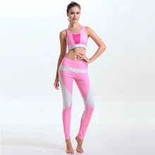 2017 New 3D Printed Fitness Workout Clothing Women’s Gym Sports Running Girls Slim Leggings Tops Women Yoga Sets