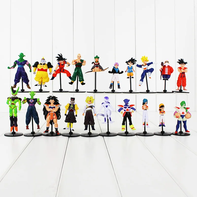 

10pcs/lot Dragon Ball Z GT Figure Toy Goku Vegeta Goten Cell Frieza Piccolo Master Roshi DBZ Model Doll for Kids
