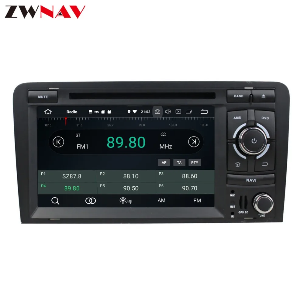 Cheap Android 9 4+32G Car CD DVD Player GPS navigation For Audi A3 2006-2013 head unit multimedia player tape recorder 5