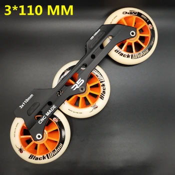 

free shipping speed skate frame 3*110 mm abec-9