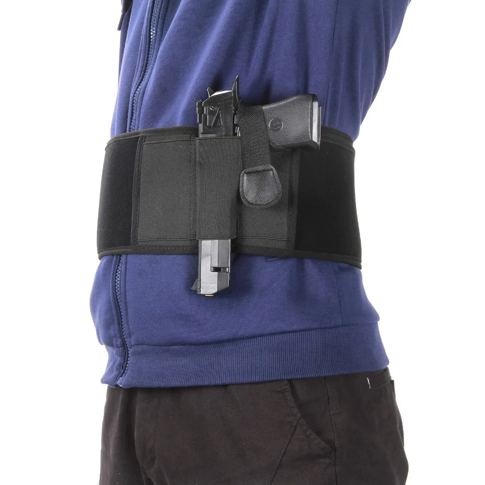 Ruger LCP Окончательный ремень для живота кобура для скрытого ношения слева черный подходит для пистолета Смита и Вессона телосложитель Glock 19/17/42/43/P238