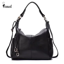 FUNMARDI, женские сумки через плечо, натуральная кожа, сумка, Женская Повседневная Большая сумка, Брендовые женские сумки, Hohos, сумка-мессенджер, WLHB1994