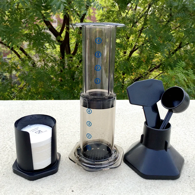 Manual Press Coffee Maker 350 Pcs Filter Paper Stainless Steel Coffee Maker 350 Pcs Filter Paper