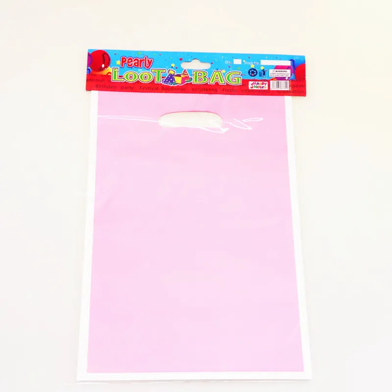 

20pcs 25*15.5cm Pure color candy colour Plastic Gift Bags for Kids Birthday wedding Party Decoration Baby Shower candy gift bag